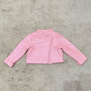 Baby Pink Moto Jacket